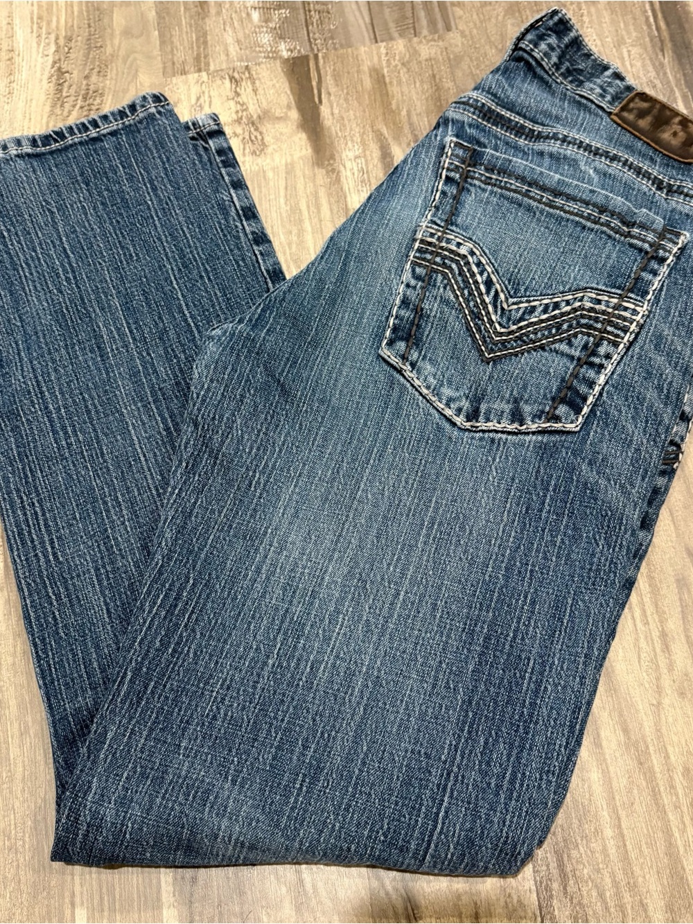 Harley Davidson Blue Jeans Jeans 33x32 Straight Leg Medium Wash